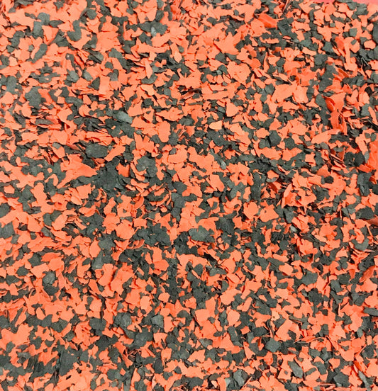 Orange Black Mix Man Glitter